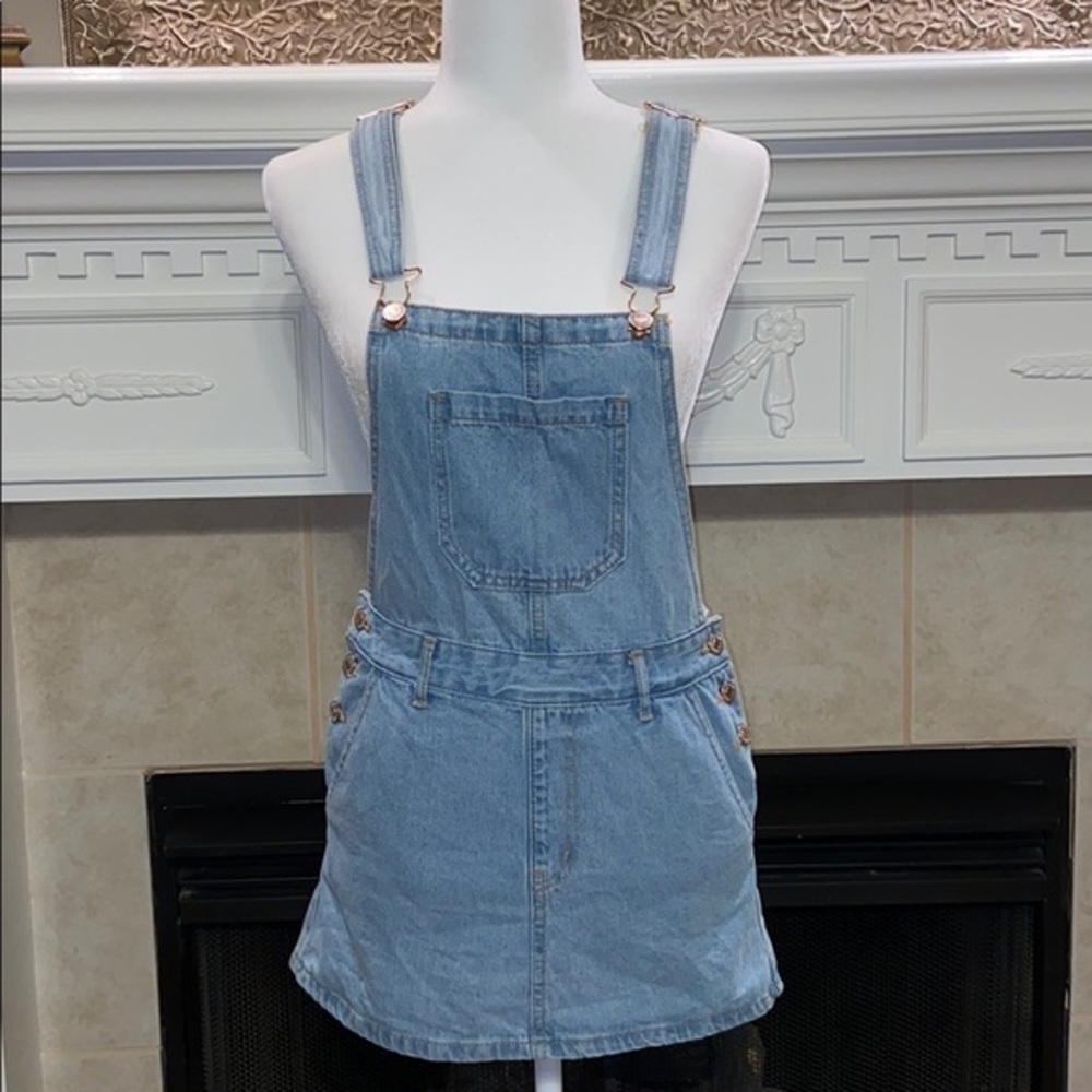 Forever 21 Denim Overall Mini